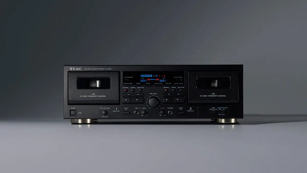 TEAC W-1200 Dual Cassette Deck - Black