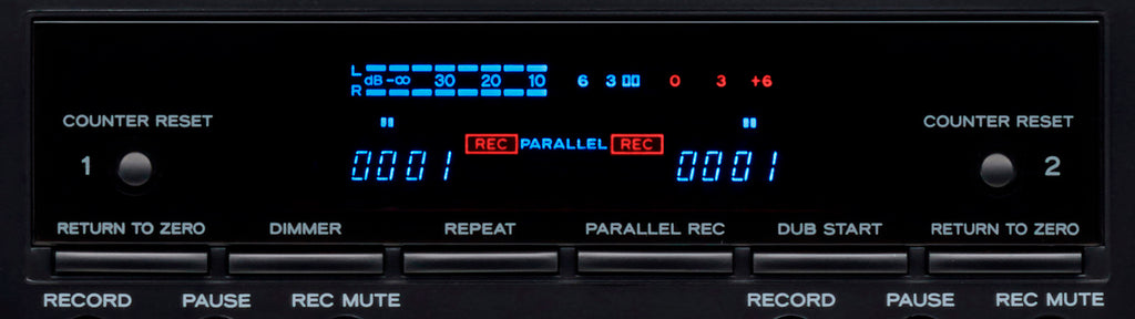 TEAC W-1200 Dual Cassette Deck - Black