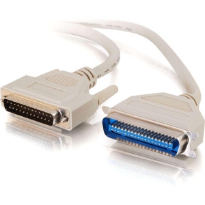 C2G 50ft IEEE-1284 DB25 Male to Centronics 36 Male Parallel Printer Cable