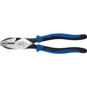Klein Tools 9'' (229 mm) Journeyman High-Leverage Side-Cutting Pliers - Connector Crimping
