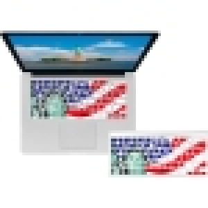 KB Covers Statue of Liberty/American Flag Keyboard Cover for MacBook/Air 13/Pro (2008+)/Retina & Wireless