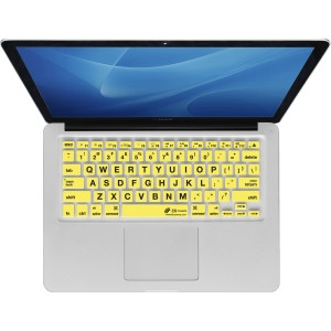 KB Covers Large Type (Clear w/ Yellow Buttons) Keyboard Cover