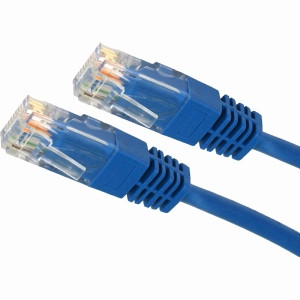 4XEM 10FT Cat5e Molded RJ45 UTP Network Patch Cable (Blue)