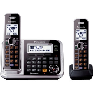 Panasonic Link2Cell KX-TG7872S DECT 6.0 1.90 GHz Cordless Phone - Black