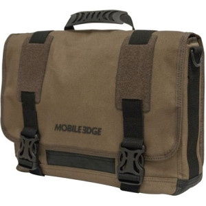 Mobile Edge ECO Carrying Case (Messenger) for 15" Notebook, MacBook Pro, Tablet, iPad, Ultrabook - Olive