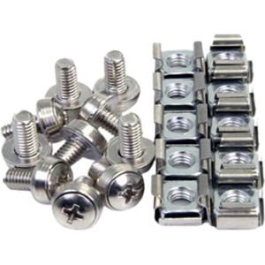 4XEM 50 Pkg M6 Rack Mounting Screws and Cage Nuts For Server Racks/Cabinets