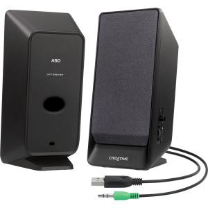 Creative SBS Series A50 2.0 Speaker System - 0.8 W RMS - Desktop - Black