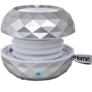iHome iBT66 Speaker System - 3 W RMS - Wireless Speaker(s) - White
