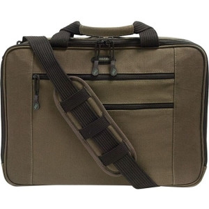 Mobile Edge Eco-Friendly Carrying Case (Briefcase) for 16" Tablet, iPad, Magazine, Paper Sheet, Accessories - Olive