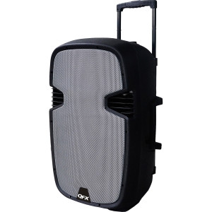 QFX PBX-61151BT Speaker System - Wireless Speaker(s) - Silver