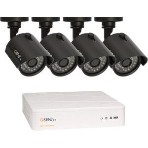 Q-see 4 Channel HD Security System with 4 HD 720p Cameras QTH4-4Z3-1