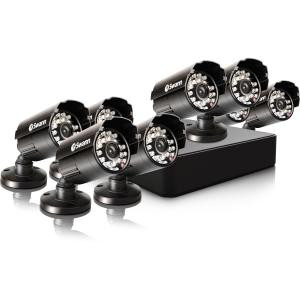 Swann Compact Security System - 8 Channel Digital Video Recorder & 8 Cameras