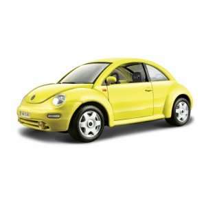 Bburago #18-22029 - 1:24 Volkswagen New Beetle-Yellow