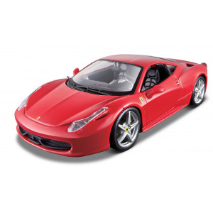 Maisto #39113 1:24 Scale Assembly Line Ferrari 458 Italia Diecast Model Kit-Red