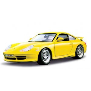 Bburago 18-12040 :18 Porsche GT3 Strasse (1997)-Yellow