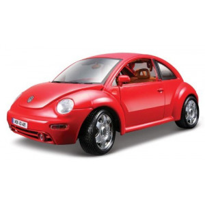 Bburago 18-12021 1:18 Volkswagen New Beetle (1998)-Red 