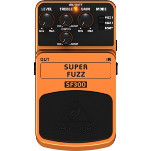 BEHRINGER SUPER FUZZ SF300 3-Mode Fuzz Distortion Effects Pedal