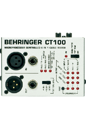 BEHRINGER Microprocessor-Controlled Cable Tester CT100